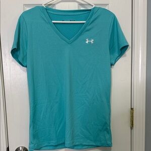 Under Armour Women's Aqua V-Neck Tee